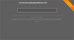 Desktop Screenshot of overstockssurplusliquidations.com